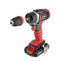 Дриль-шурупокрут акумуляторний Li-Ion 18 В, 25 Nm, 0-400/0-1500 об/хв., 2x2.0 Аг INTERTOOL WT-0317