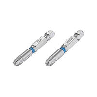 Комплект викруткових насадок PZ3 1/4"*50 мм, S2, пак. 2 шт., STORM INTERTOOL VT-0216