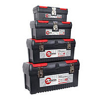 Комплект ящиків для інструментів із металевим замком, 4 шт. INTERTOOL BX-0004