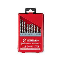Набір свердел по металу HSS INTERTOOL SD-0113