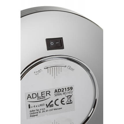 Дзеркало для макіяжу LED 3x Zoom Adler AD-2159 ID 4006791, фото 3