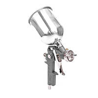 Фарбопульт пневматичний HP, форсунка 1.5 мм, верхній металевий бачок 600 мл, 5bar INTERTOOL PT-0205