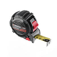 Рулетка з металевим полотном, покритим нейлоном і магнітами на зачепі 8 мм STORM INTERTOOL MT-0828