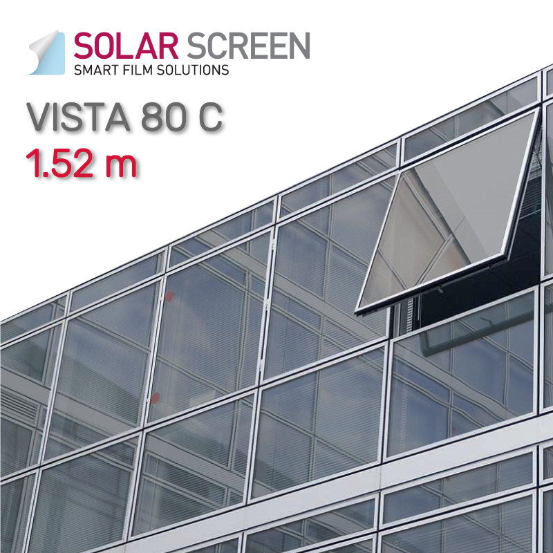 Дзеркальна плівка Solar Screen Vista 80 C світлопроникність 20% 1.52 м, фото 1
