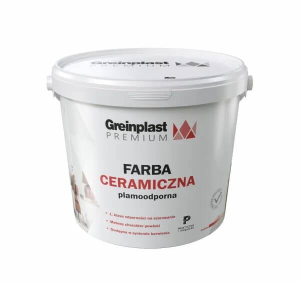 Фарба керамічна стійка до плям FARBA CERAMICZNA GREINPLAST PREMIUM 9 л. База