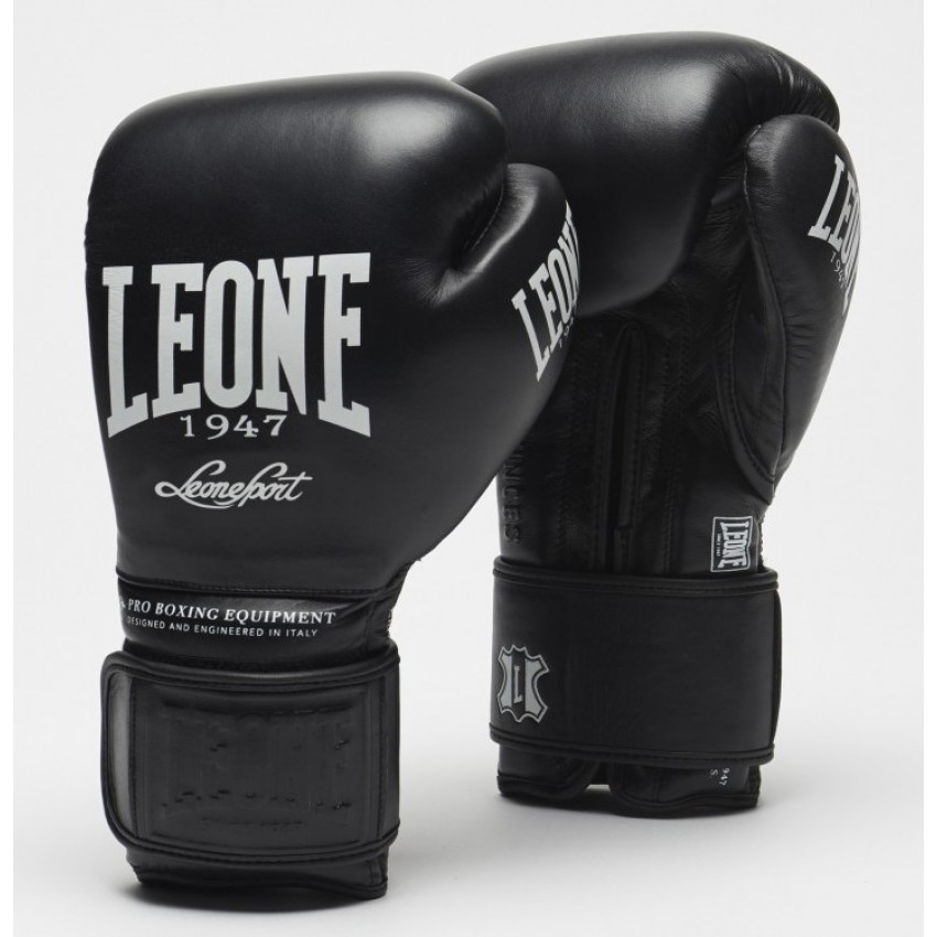 Боксерські рукавички Leone Greatest Black 12 унцій чорні