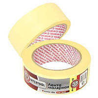 Стрічка малярська (кріп) жовта, ширина 38 мм, довжина 40 м INTERTOOL DM-3840