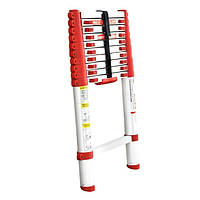 Драбина з алюмінію, телескопічна 10 сходинок, 3,20 м INTERTOOL LT-3032