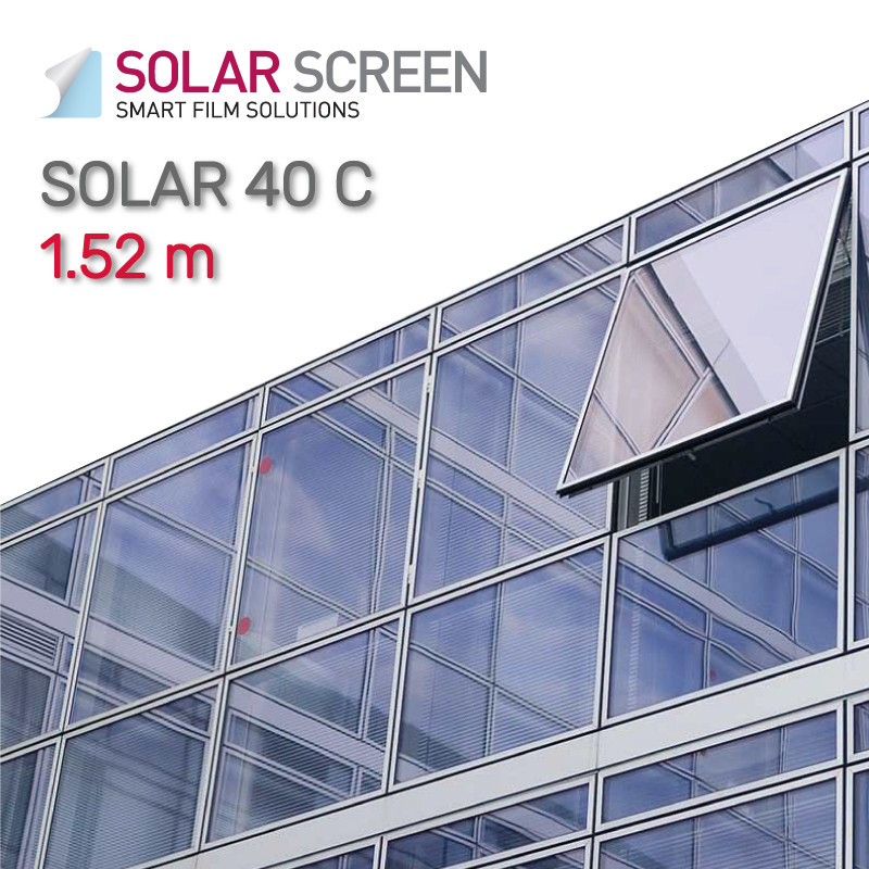 Сонцезахисна, термальна, інсуляційна плівка Solar Screen Solar 40 C, світлопроникність 75% 1.52 м, фото 1