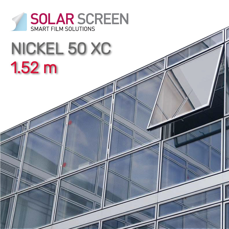 Сонцезахисна зовнішня світло-сіра плівка Solar Screen Nickel 50 XC, світлопроникність 47% 1.52 м, фото 1