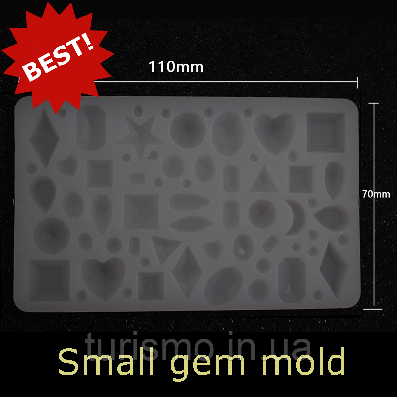 Силіконова форма Small gem mold 116x66, фото 1