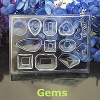 Силиконовая форма Gems mold mold 84x61