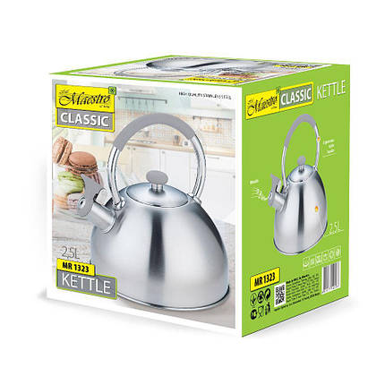 Чайник зі свистком Maestro MR-1323 2,5 л ID 3830690, фото 2