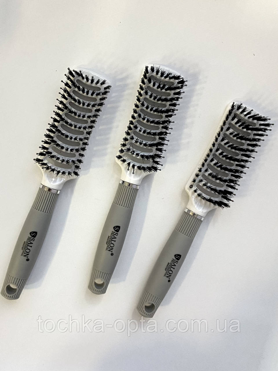 Гребінець SALON PROFESSIONAL продувний з комбінованою щетиною 9643TDF, фото 1