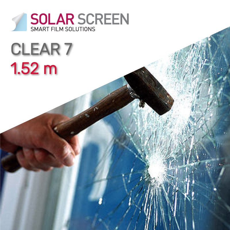 Захисна прозора плівка Solar Screen Super Clear 7 C 210 мкр. світлопроникність 85% 1.524 м