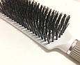 Масажна щітка для волосся SALON PROFESSIONAL зі щетиною біла, фото 3