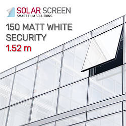Захисна матова біла плівка Solar Screen Matt White Security 150 мкр. світлопроникність 71% 1.524 м