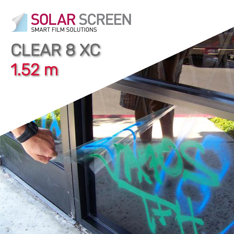 Захисна прозора плівка Solar Screen CLEAR 8 XC 240 мкр., 1.52 м, фото 1