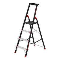 Драбина 4 сходинки, 433х821х1350мм, 150кг INTERTOOL LT-0054