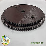 Шестерня подвійна 88 - 98 зубів до електросоломорізки ДТЗ, Млинок, Жужа на вал 24 мм, фото 2