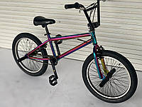 Подростковый трюковый велосипед Crosser 20" BMX Rainbow