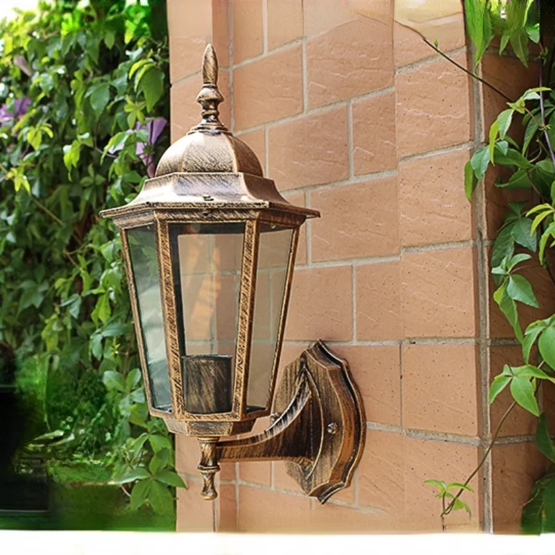 Ліхтар вуличний настінний 26108 Золото 35х15х20 см. ID 4211744