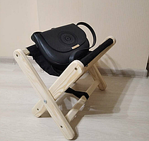 Стілець для сумок крафт світлий-чорний (тк.)