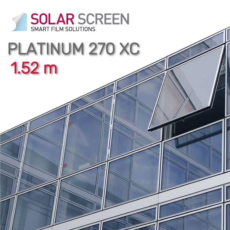 Сонцезахисна зовнішня срібляста плівка Solar Screen Silver-Platinum 270 XC, світлопроникність 36% 1.52 м, фото 1