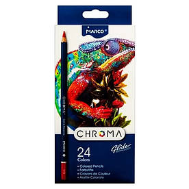 Олівці кольорові Marco Chroma 24 кольори