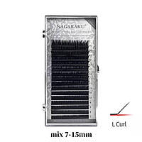 Ресницы Нагараку изгиб L 0,15 Микс Длин (7-15)