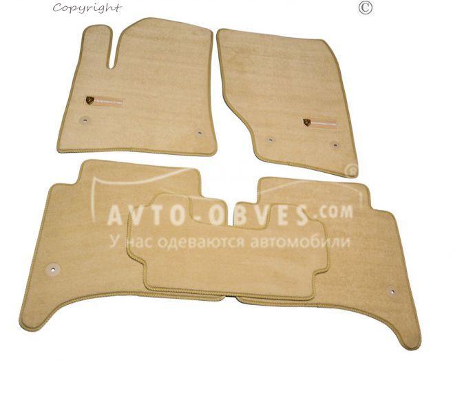 Килимки Porsche Cayenne 2002-2010 - матеріал: ворс, бежеві тип: преміум, фото 1