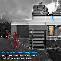 4G камера відеоспостереження SE22 на сонячній батареї 15 000мАг бездротова gsm вулична автономна з сім карткою, фото 5