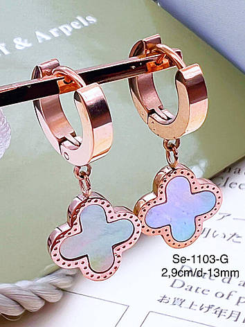 Сережки Stainlees Steel преміум, фото 1