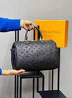Сумка черная женская Louis Vuitton Сумочка Луи Витон Ручная кладь Люкс качество