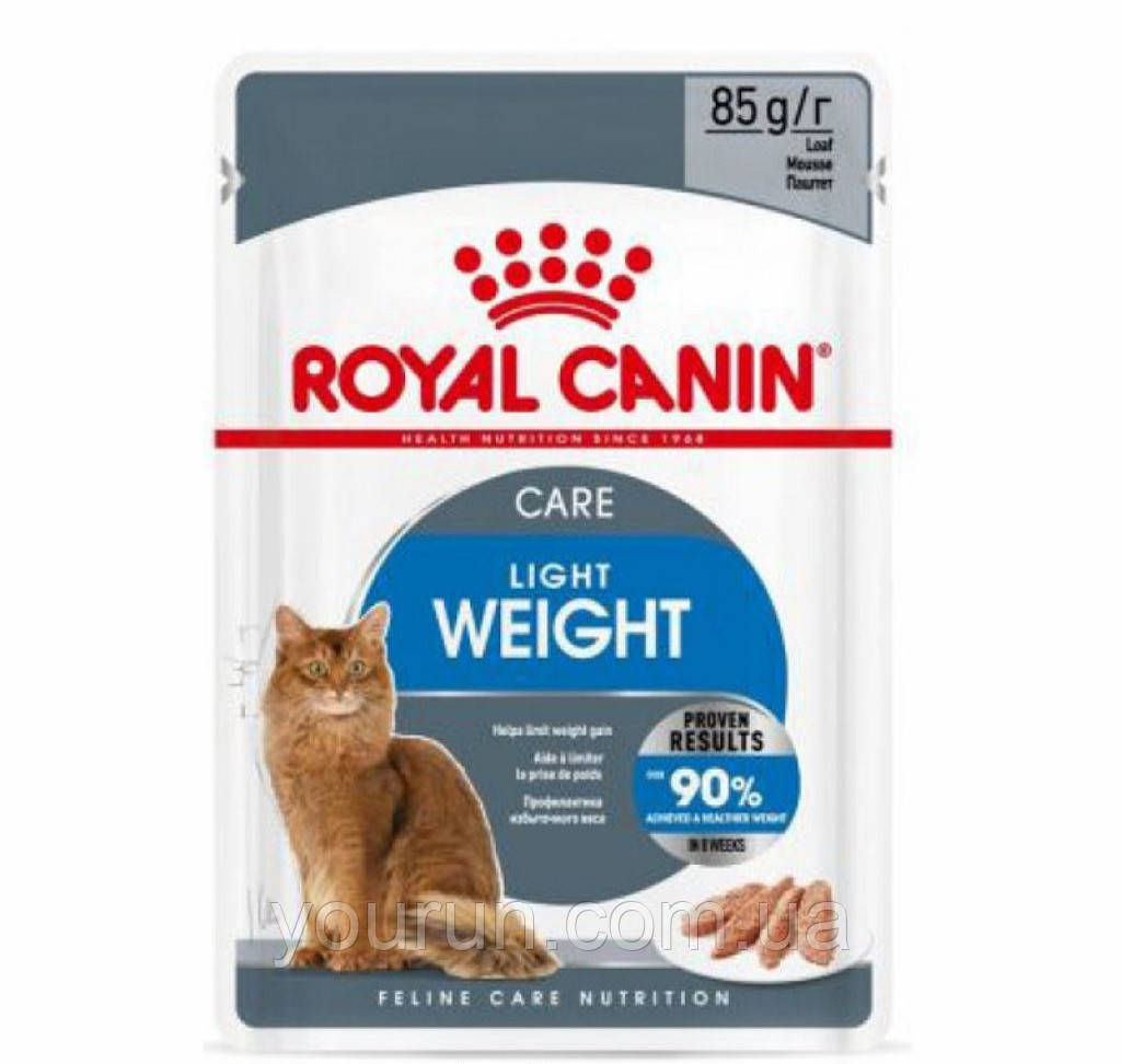 Royal Canin Light Weight Care Loaf – Консервований корм для дорослих кішок, схильних до ожиріння 85 гр