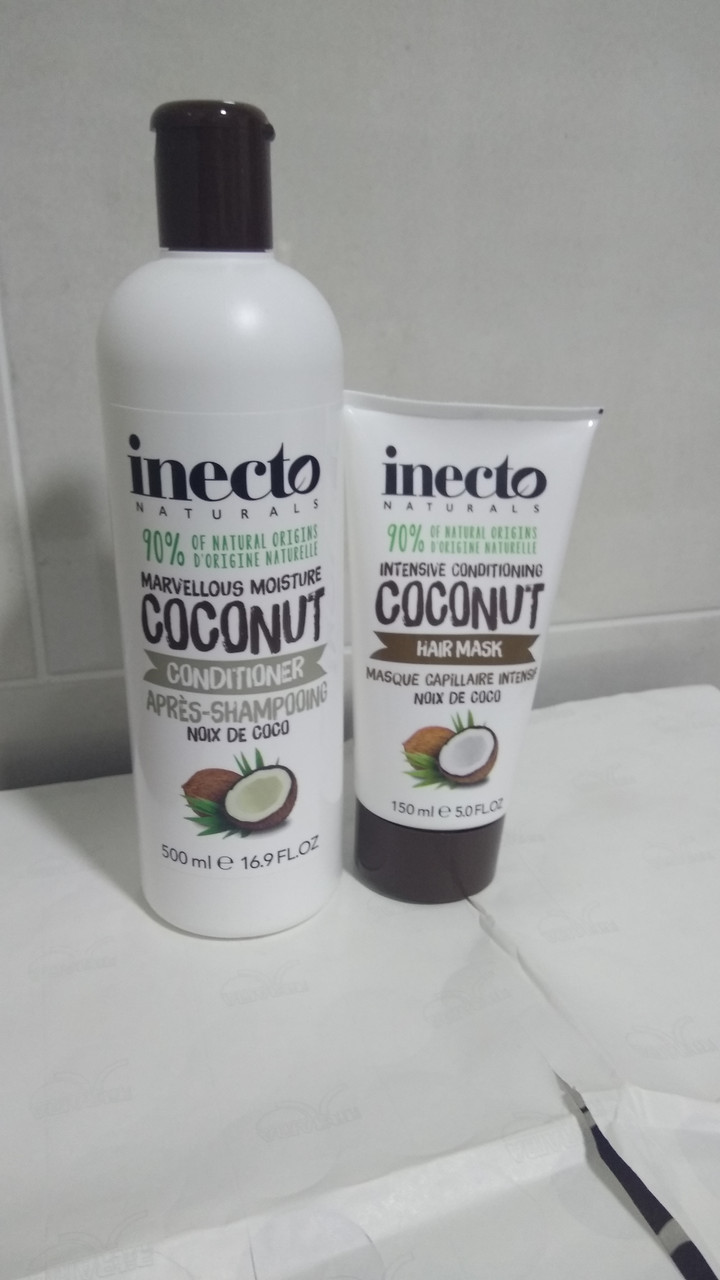 Поживний кондиціонер для волосся з маслом кокоса Inecto Naturals Coconut Conditioner 500 ml