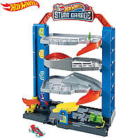 Гараж трек для машин Хот Вилс Hot Wheels City Stunt GaragePlay Set