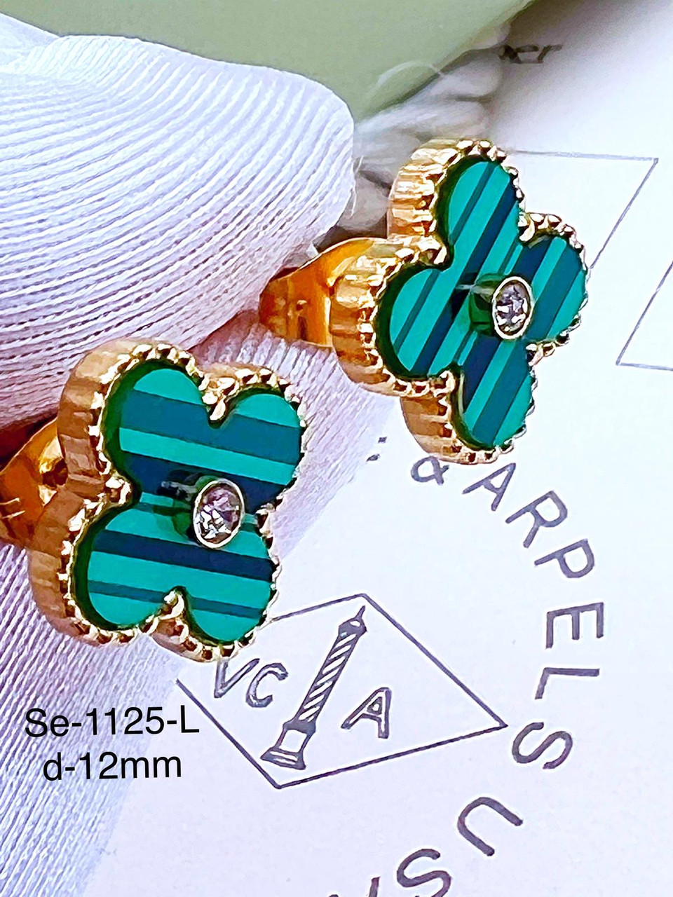 Сережки Stainlees Steel преміум (14-К)