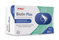 DR.MAX Biotin Plus биотин 150 мкг , цинк 10 мг, кремний, витамины, 60 таблеток