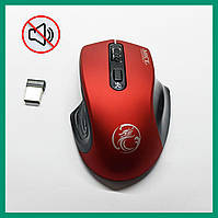 Мишка бездротова iMICE G-1800 безшумна RED