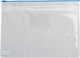 Папка-конверт (пластикова А4 на блискавці прозора) "BuroMAX" 3946-02