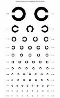 Таблица Головина для проверки отстроты зрения (30х48)