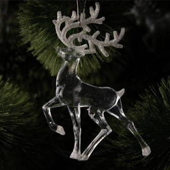 Новорічні іграшки із пластику