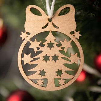 Новорічні іграшки заготовки з фанери дерев'яні