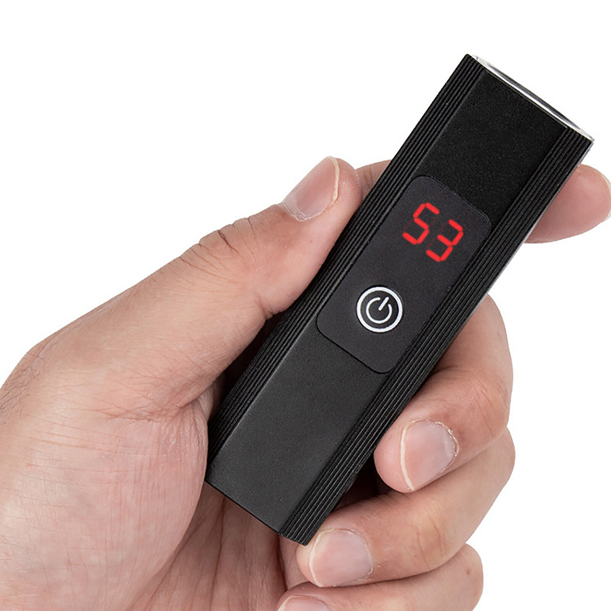 Компактний металевий ручний / вело ліхтарик T6 LED 400LM з USB, акумулятором 2600 mAh, фара для велосипеда