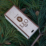 Шкарпетки чоловічі подарункові в дерев'яній коробці Лео «Медичні» 40-45 розмір чорного кольору, подарунковий набір, фото 3