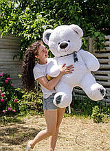 Великий плюшевий ведмедик з шарфом, велика м'яка іграшка, 150 см