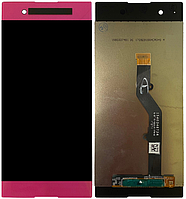 Дисплей модуль тачскрин Sony G3412 Xperia XA1 Plus Dual/G3416 розовый