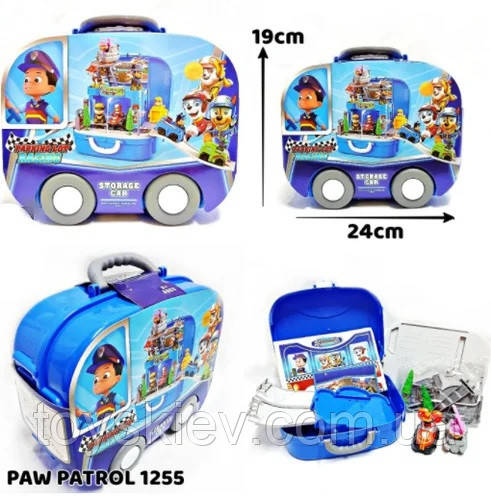 Дитячий паркінг Щенячий Патруль у валізі на колесах 1255, фото 1