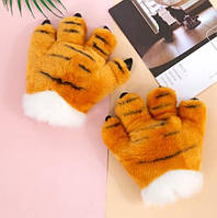 Перчатки Тигр, костюм карнавальный, нарядный Тигр